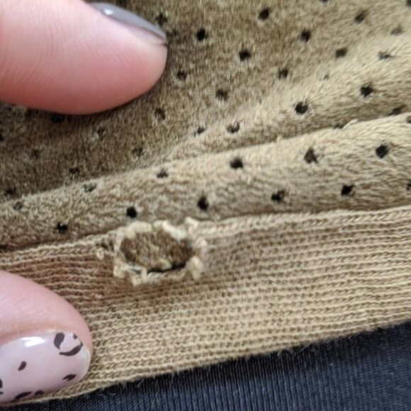 Zara WB Collection Tan Faux Suede T-Shirt Small - Picture 8 of 8